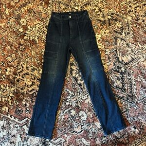 Express Women’s Dark Indigo Straight Jeans